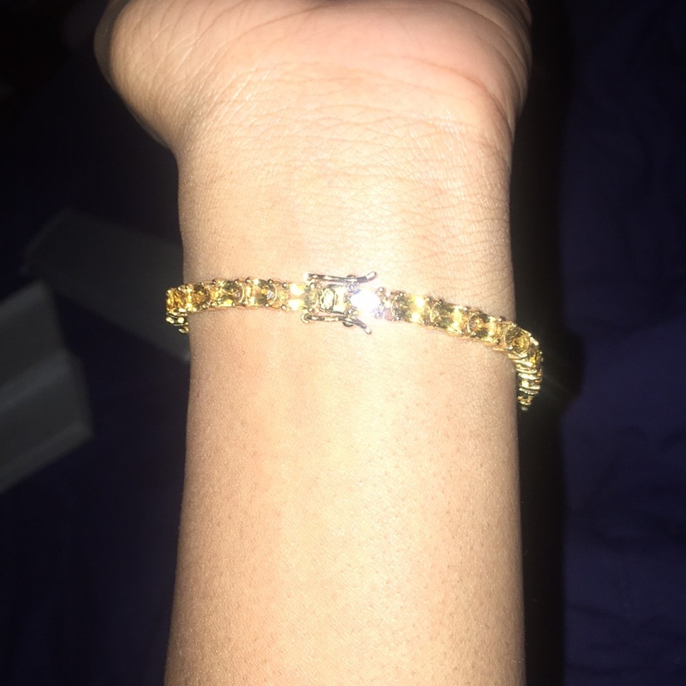 Zales Citrine yellow bracelet